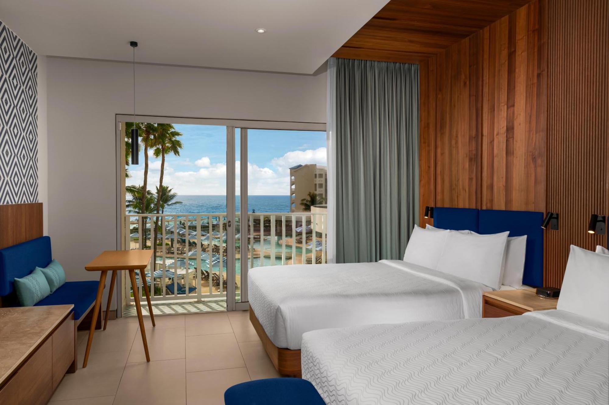 Queen Room with Two Queen Beds and Ocean View